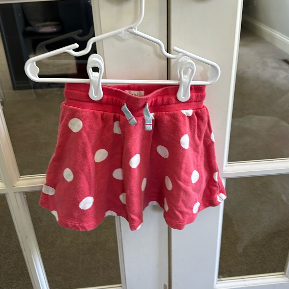 Polka dot swing skirt
